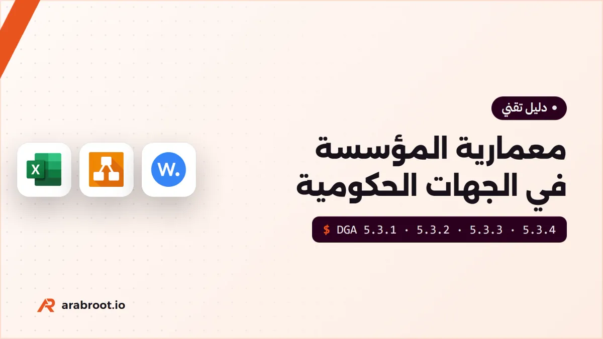 معمارية المؤسسة EA في الجهات الحكومية السعودية