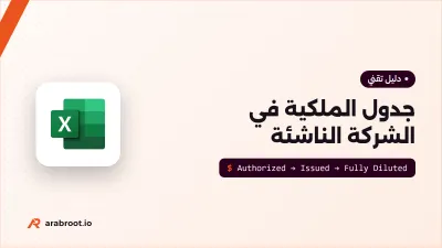 جدول الملكية Cap Table في الشركة الناشئة وكيف تقرأه